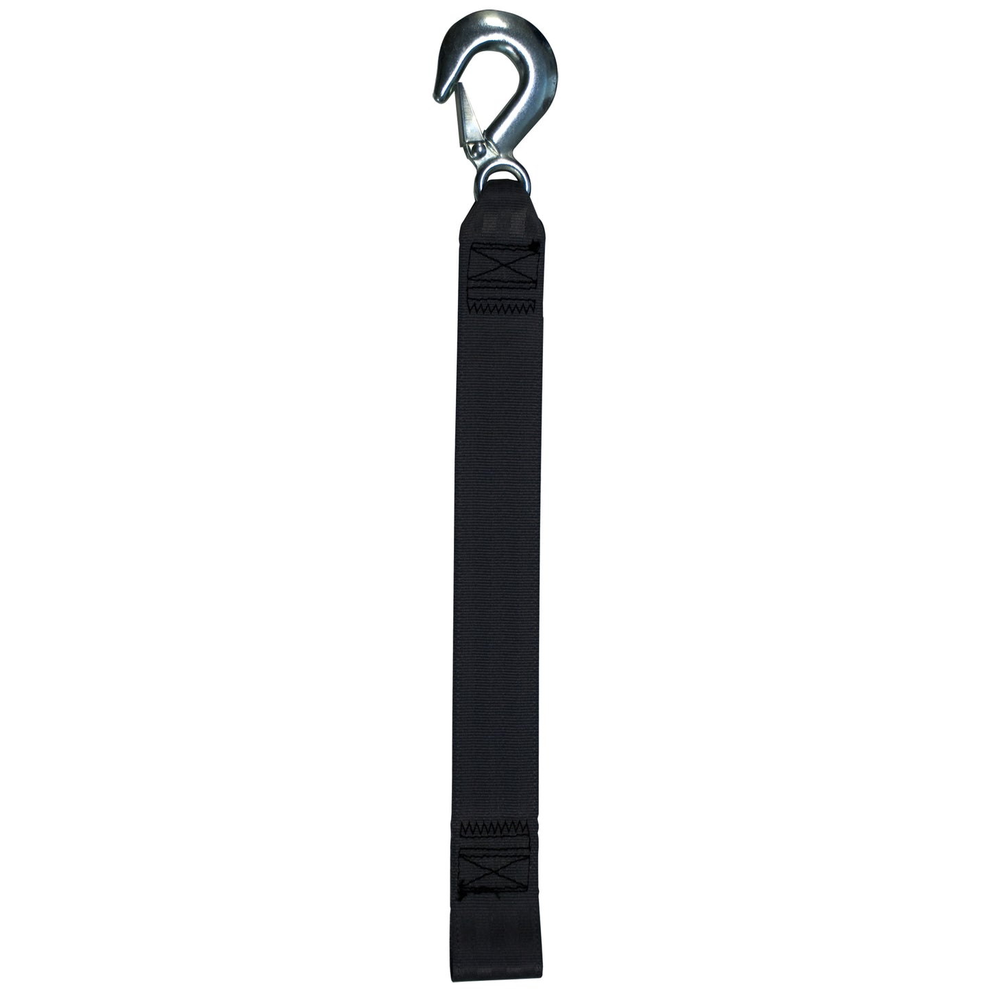 25' Winch Strap with Loop End & Forged Hook – Heavy-Duty Boat Trailer Strap