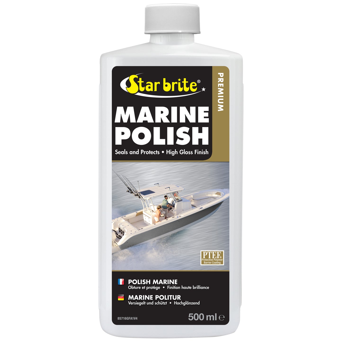 Premium Marine Polish - UV Protection & High Gloss Finish