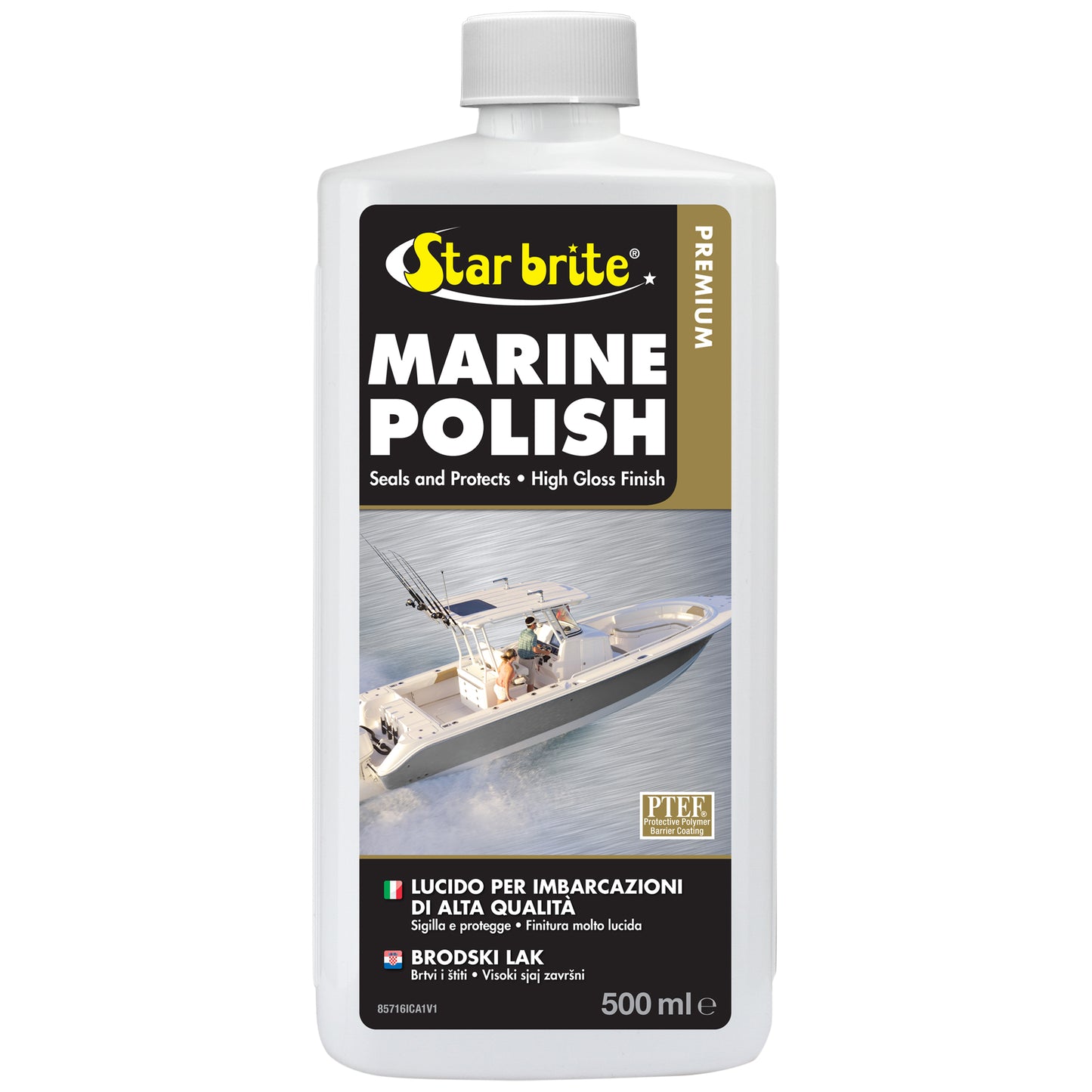 Premium Marine Polish - UV Protection & High Gloss Finish