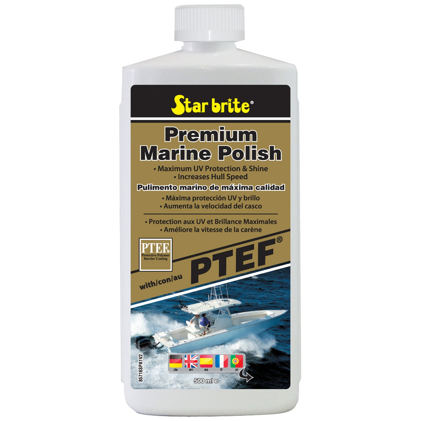Premium Marine Polish - UV Protection & High Gloss Finish
