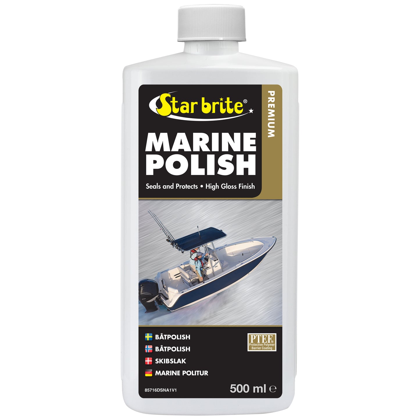 Premium Marine Polish - UV Protection & High Gloss Finish