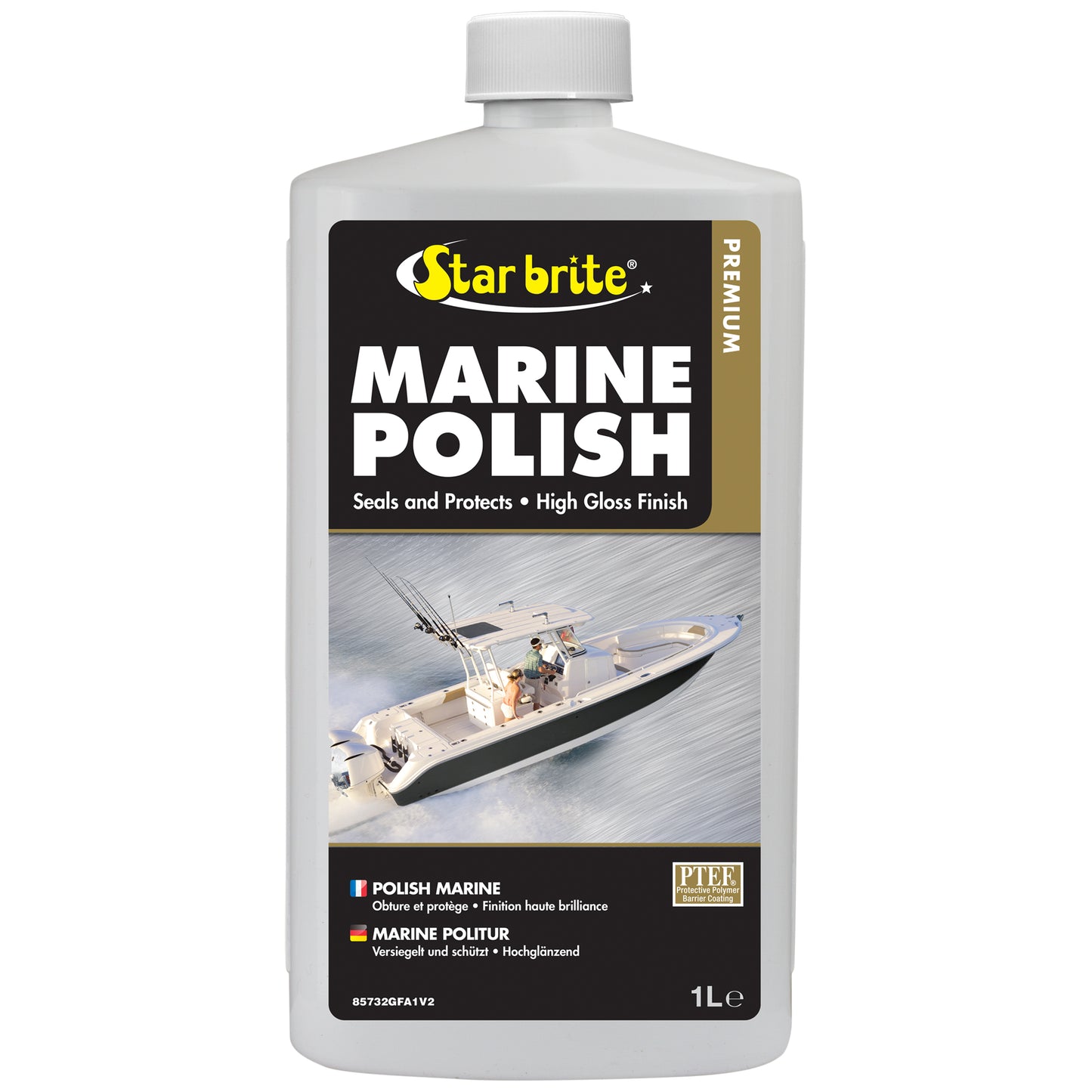 Premium Marine Polish - UV Protection & High Gloss Finish