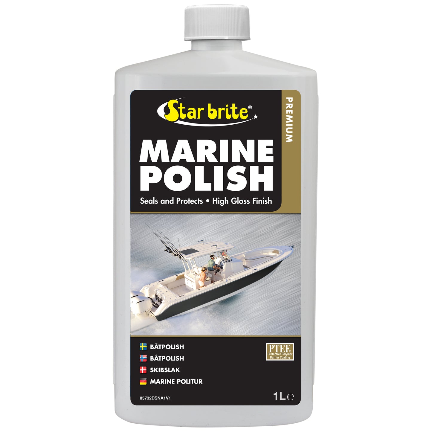Premium Marine Polish - UV Protection & High Gloss Finish