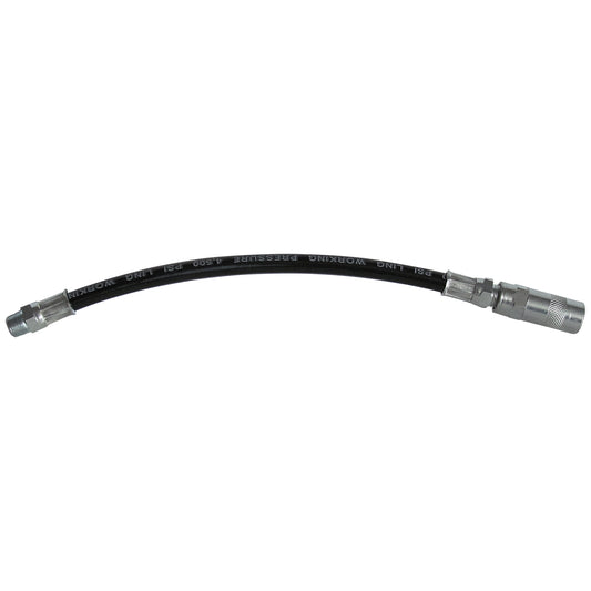 10.5" Grease Gun Flex Hose, 4,500 PSI, Heavy-Duty