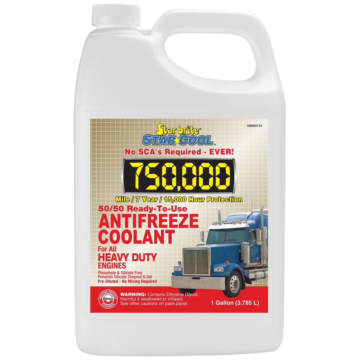 Star Cool 750,000 Mile Heavy-Duty Antifreeze Coolant - 50/50 Ready-To-Use