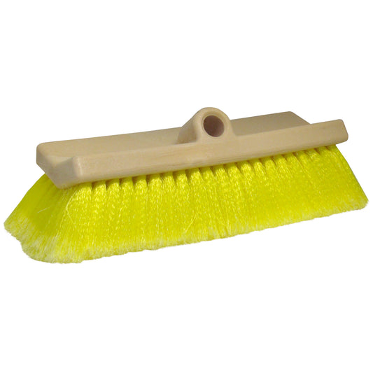 10" Bi-Level Boat Brush, Soft Yellow Bristles, USA-Made