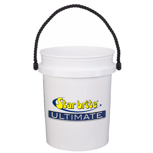 5 Gallon Durable Bucket - Rope Handle, Easy-Pour, Made in USA