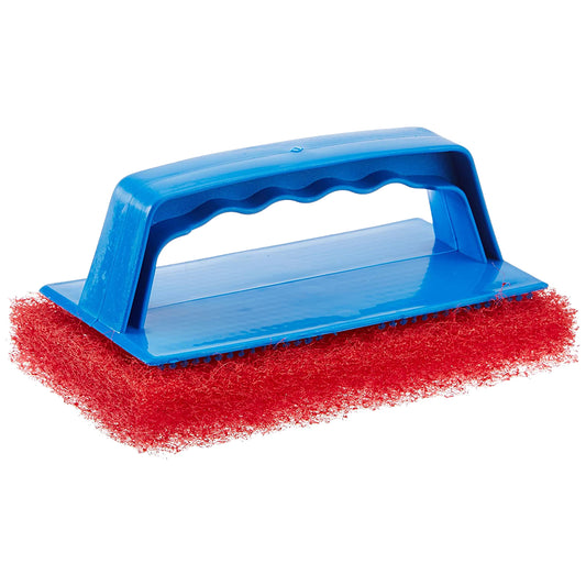 Medium Red Scrub Pad with Interchangeable Handle