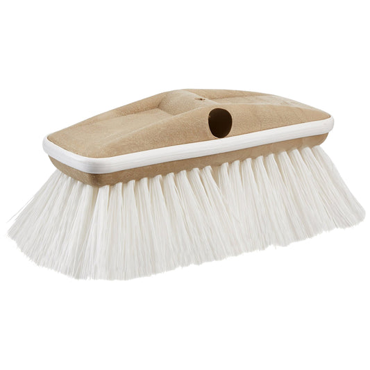 Deluxe Stiff Heavy Duty 8" Brush Head with Bumper - Dual Connection