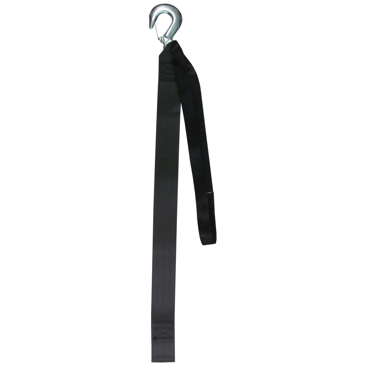 15' Heavy-Duty Winch Strap with Forged Hook, 4,000 lb Capacity