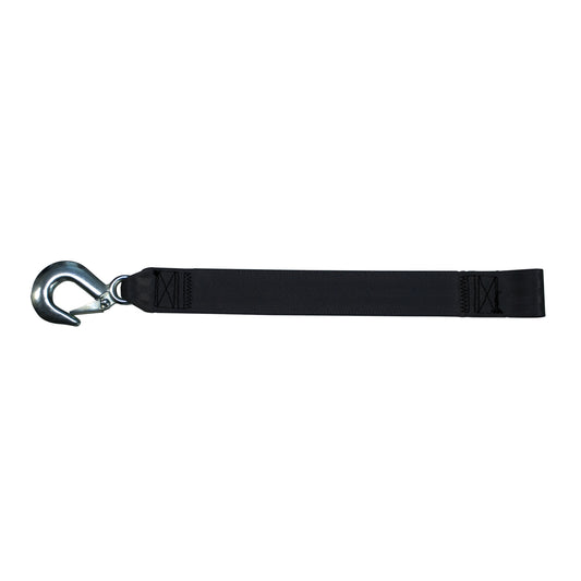 Winch Strap 20' with Loop (Forged Hook) - Bulk