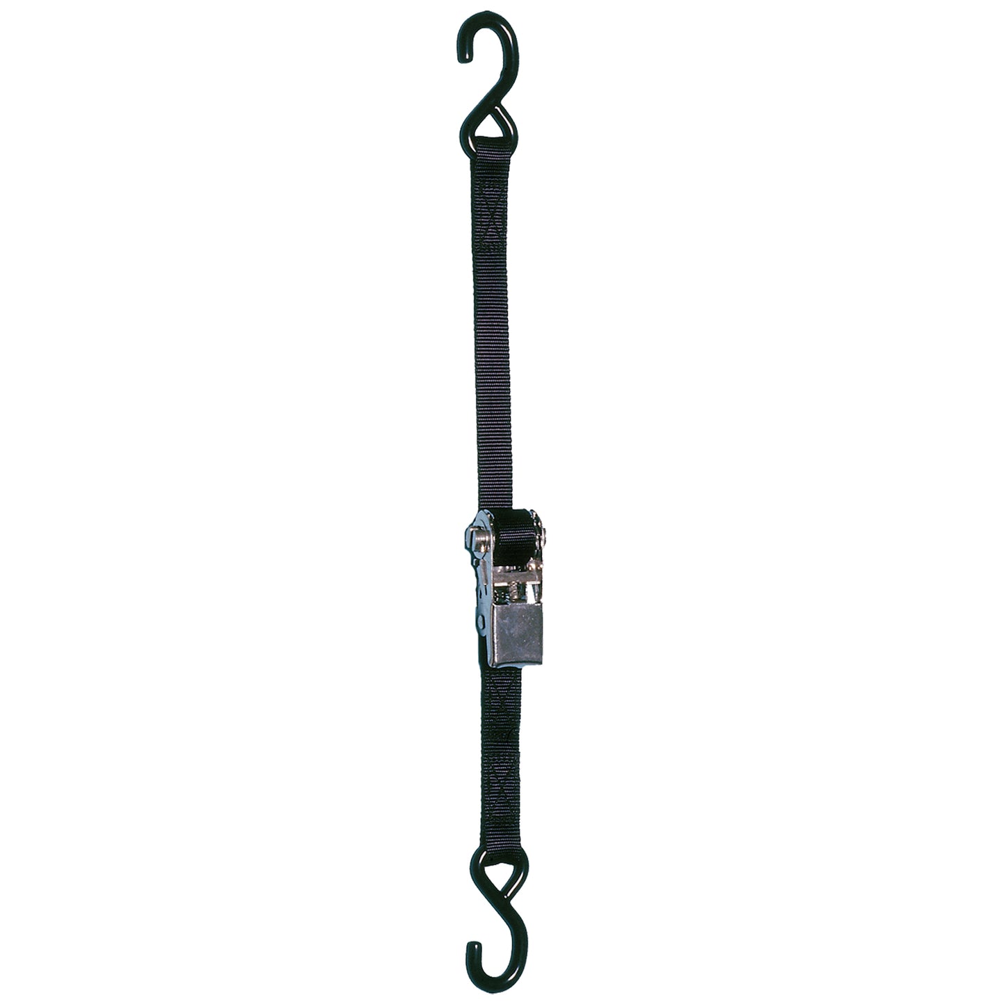 12’ Ratchet Tie Down Strap with Coated S-Hooks, Heavy-Duty