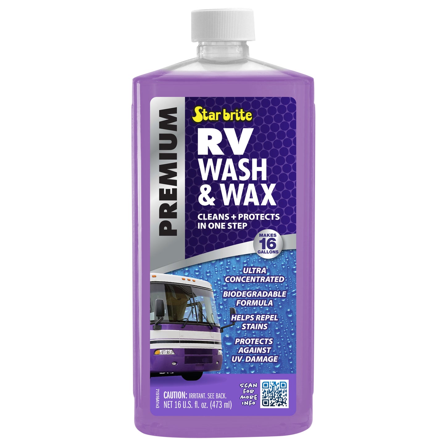 RV Wash & Wax - Concentrated Cleaner, UV Protection