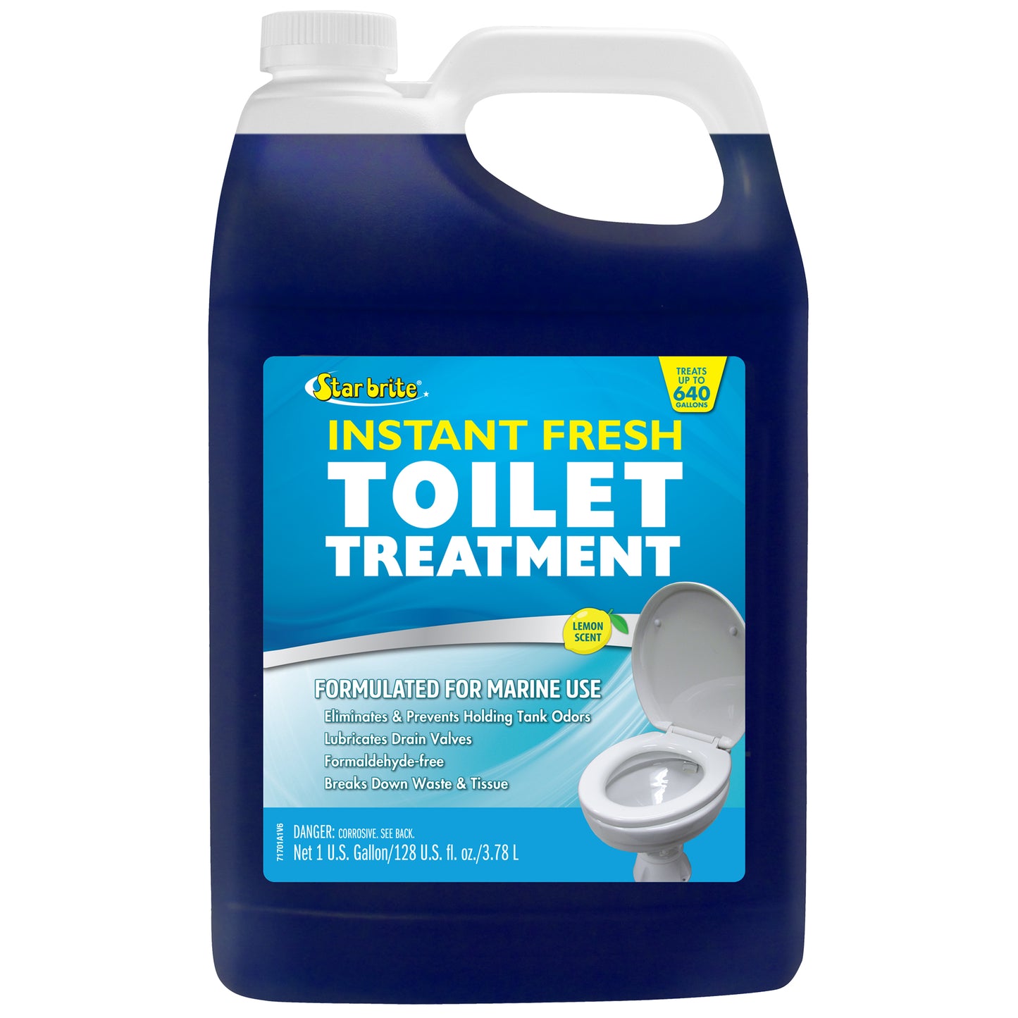 Instant Fresh Toilet Treatment - Lemon Scent, Biodegradable Formula