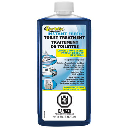 Instant Fresh Toilet Treatment - Lemon Scent, Biodegradable Formula