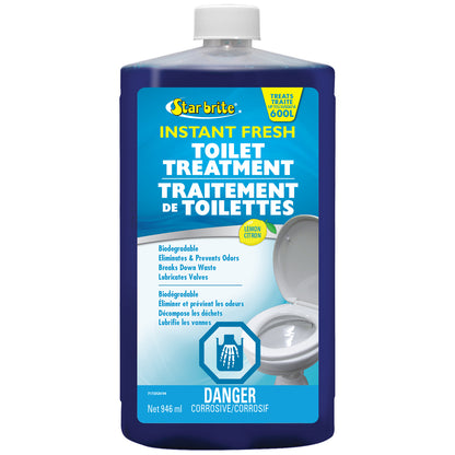 Instant Fresh Toilet Treatment - Lemon Scent, Biodegradable Formula