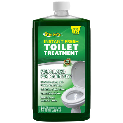 Instant Fresh Toilet Treatment - Pine Scent, Biodegradable Formula