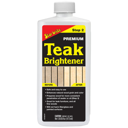 Premium Teak Brightener - Enhances Natural Wood Grain