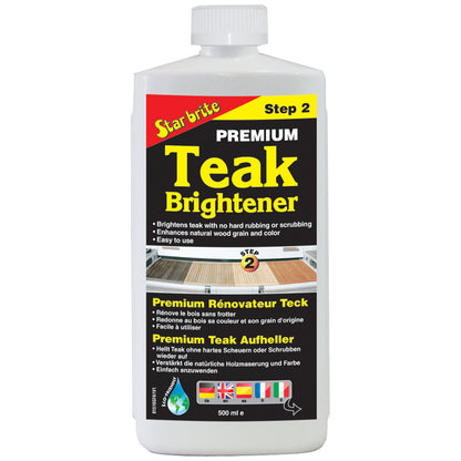 Premium Teak Brightener - Enhances Natural Wood Grain