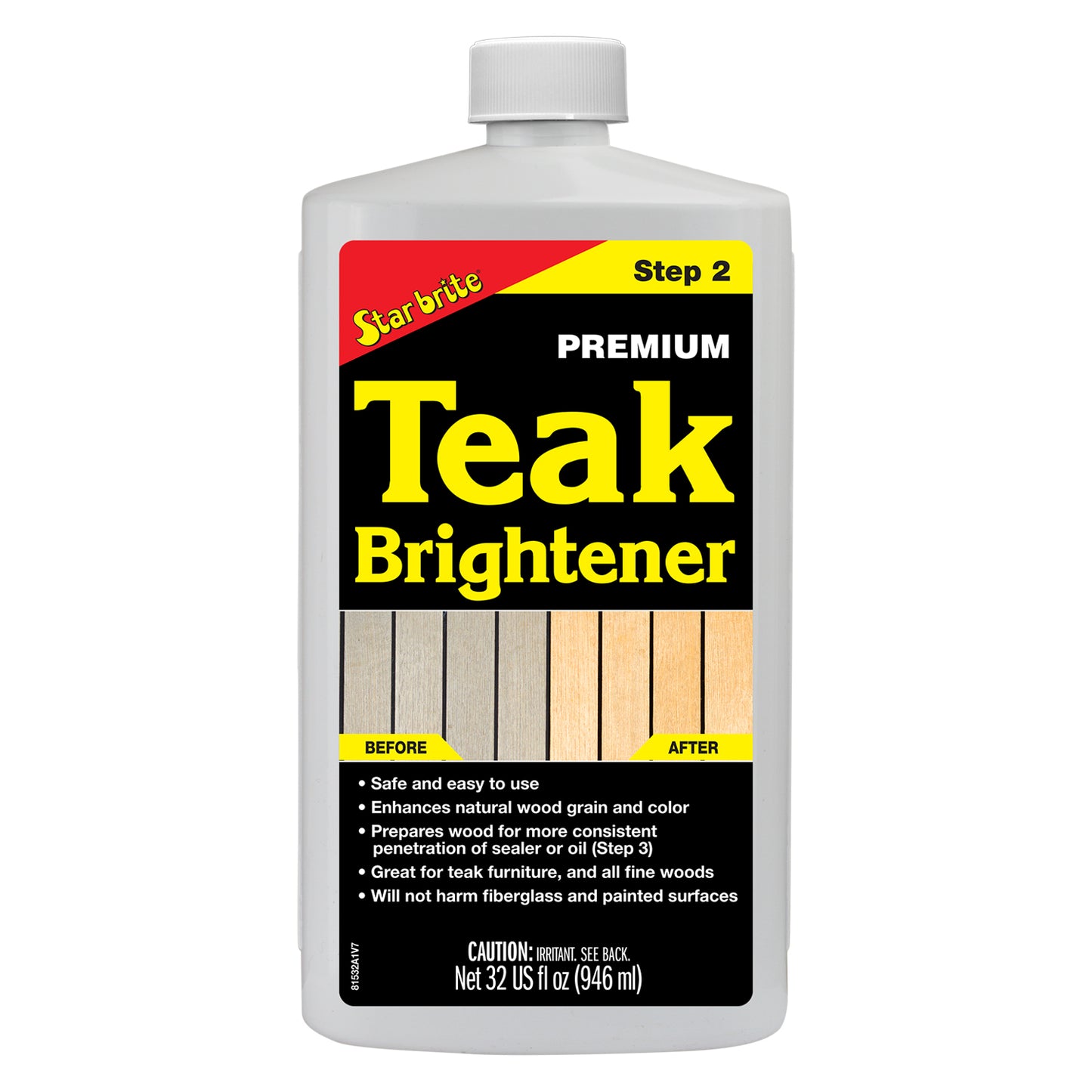 Premium Teak Brightener - Enhances Natural Wood Grain