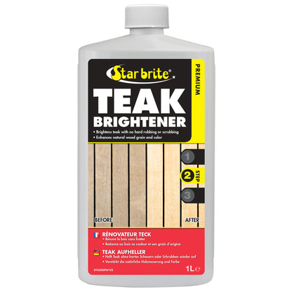 Premium Teak Brightener - Enhances Natural Wood Grain