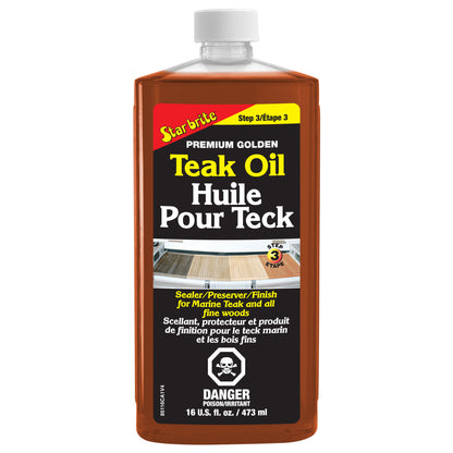 Premium Golden Teak Oil - Ideal for Boats, Furniture