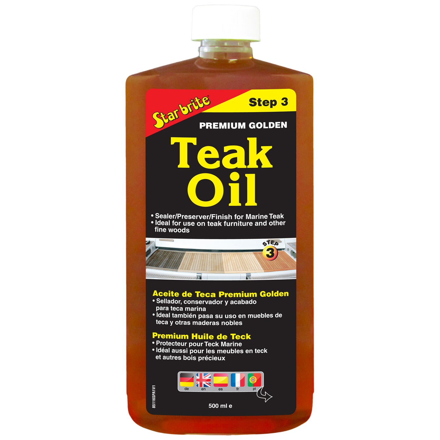 Premium Golden Teak Oil - Ideal for Boats, Furniture