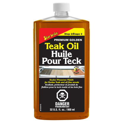 Premium Golden Teak Oil - Ideal for Boats, Furniture