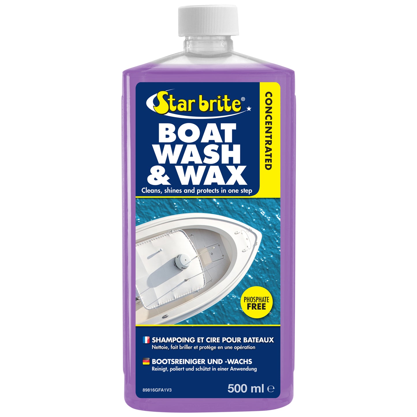 Boat Wash & Wax - Heavy Duty Concentrate - Blueberry Scent