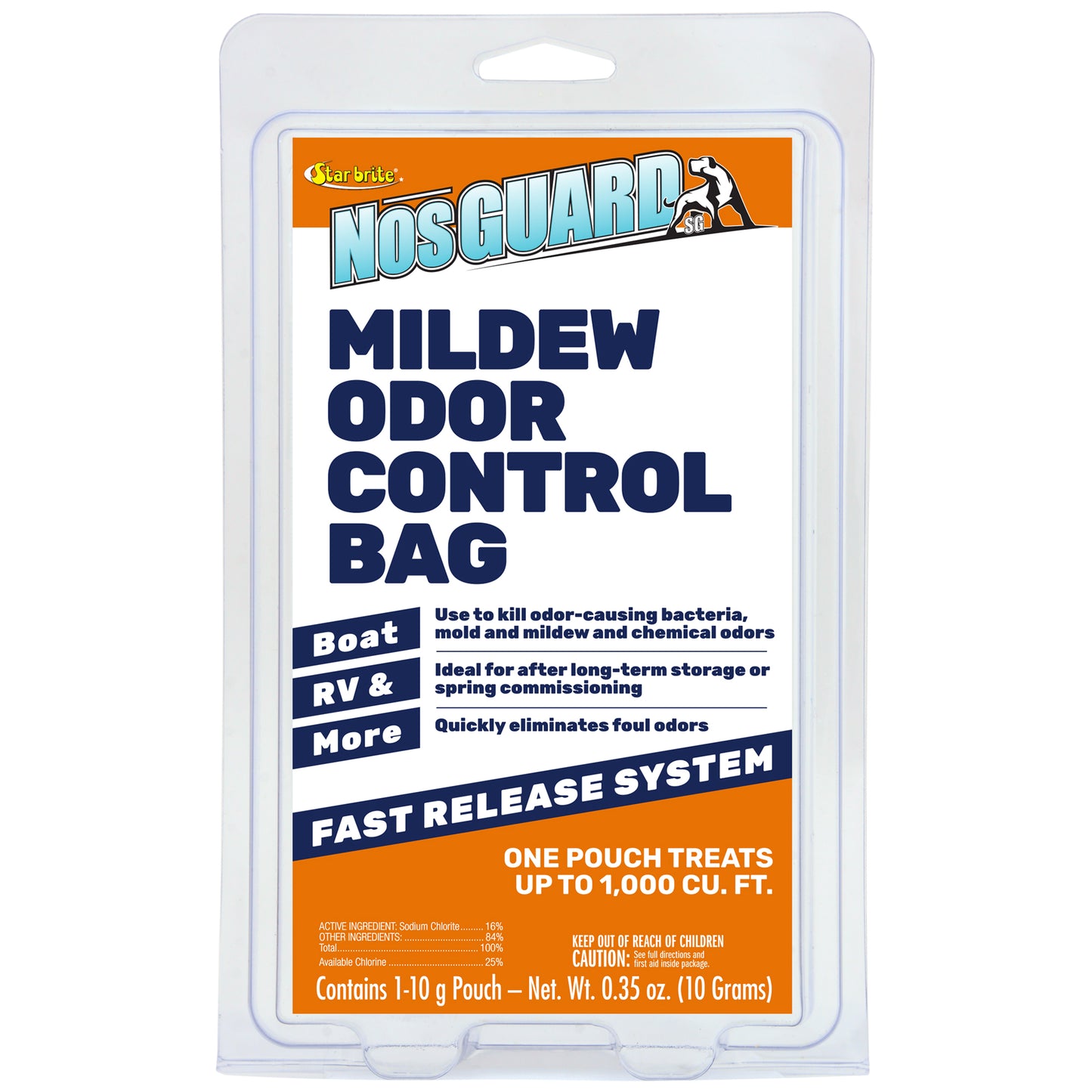 Mildew Odor Control Bags - Slow Release, Twin Pack