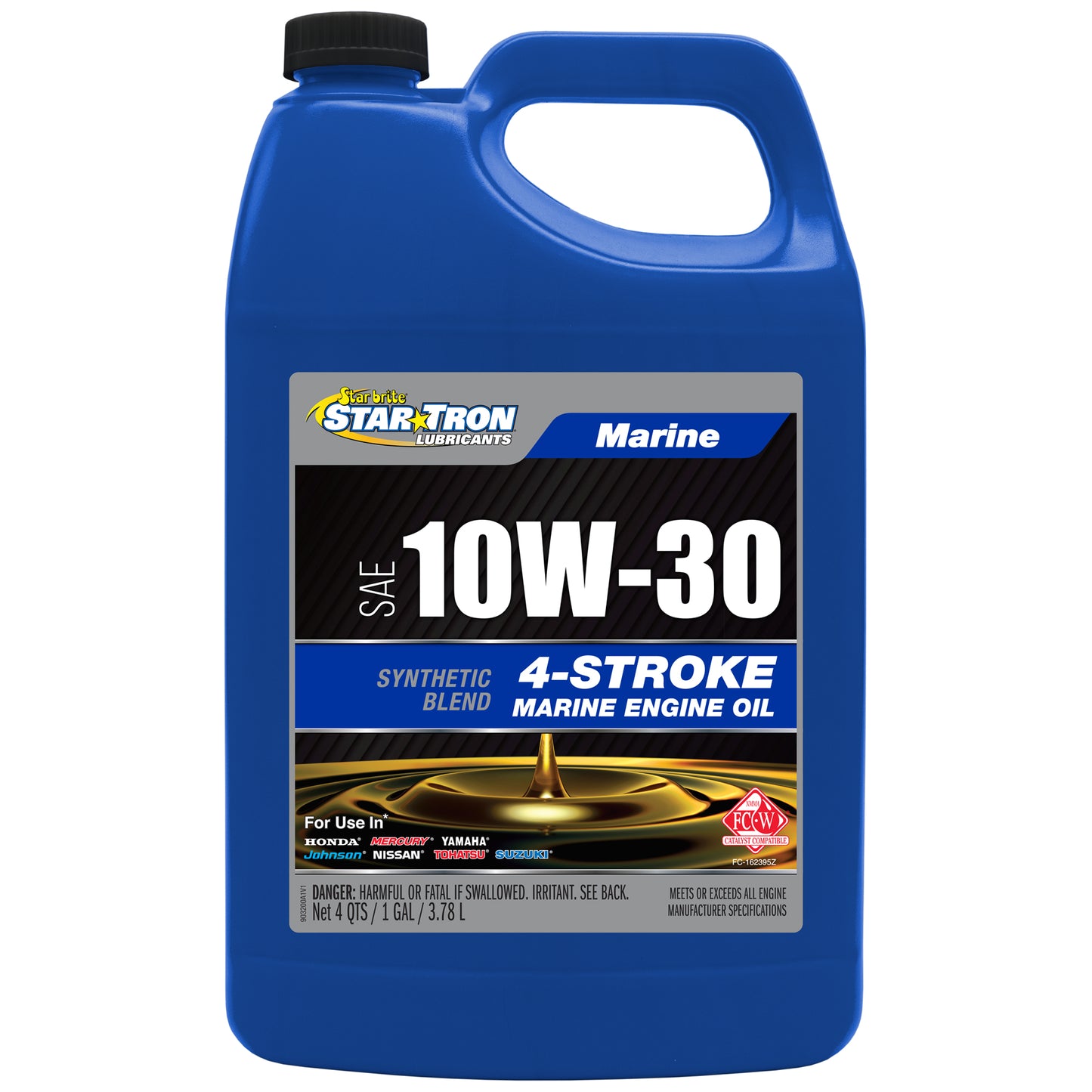 Star Tron Synthetic Blend Marine Oil for 4-Stroke Engines 10W-30