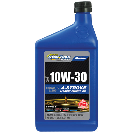 Star Tron Synthetic Blend Marine Oil for 4-Stroke Engines 10W-30