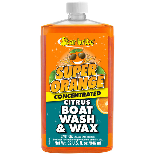 Super Orange Citrus Boat Wash & Wax - Fresh & Salt Water