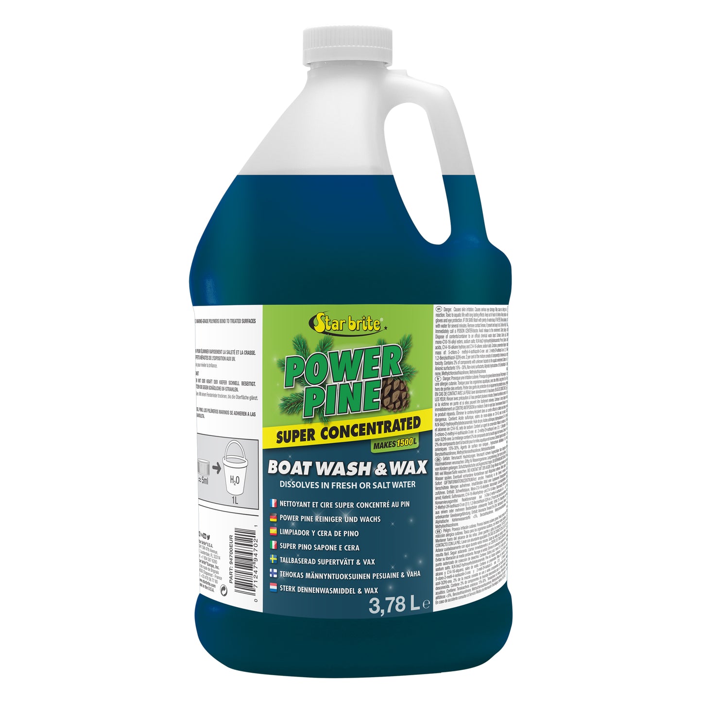 Power Pine Wash & Wax - Concentrated Marine Grade Formula