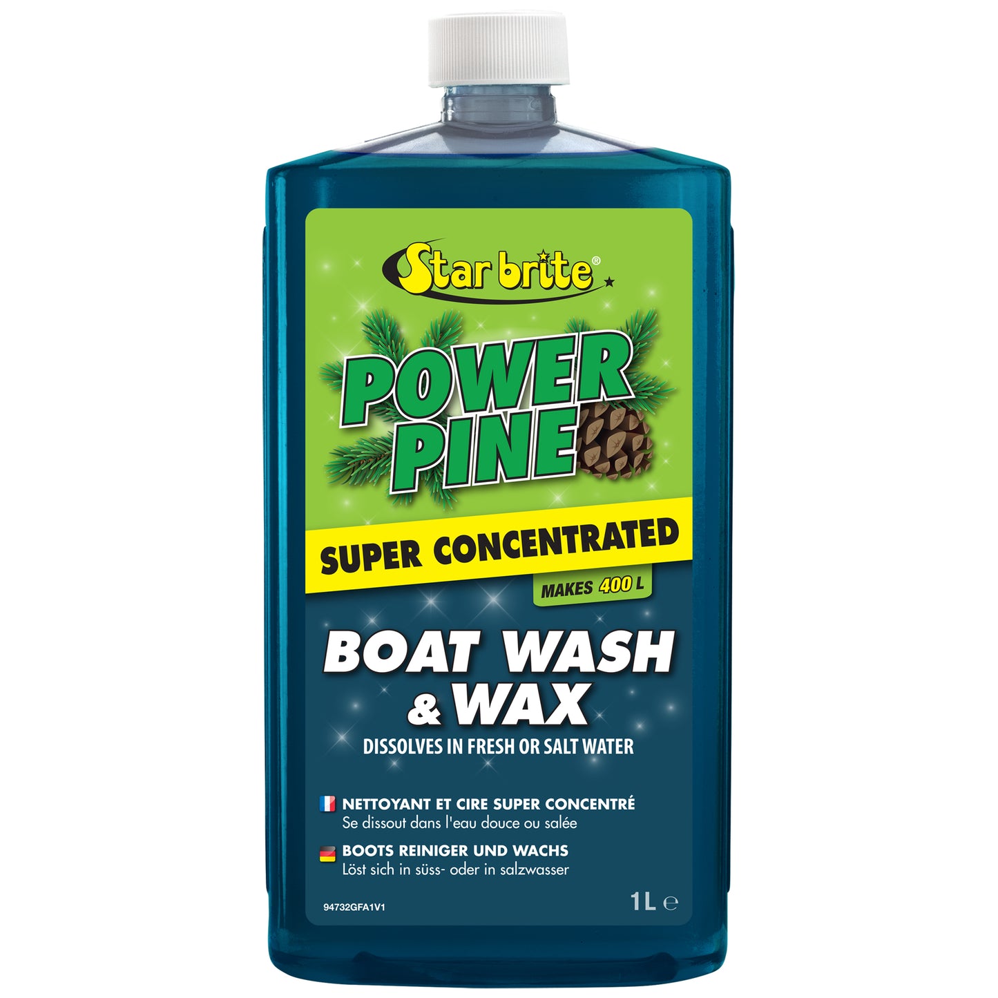 Power Pine Wash & Wax - Concentrated Marine Grade Formula