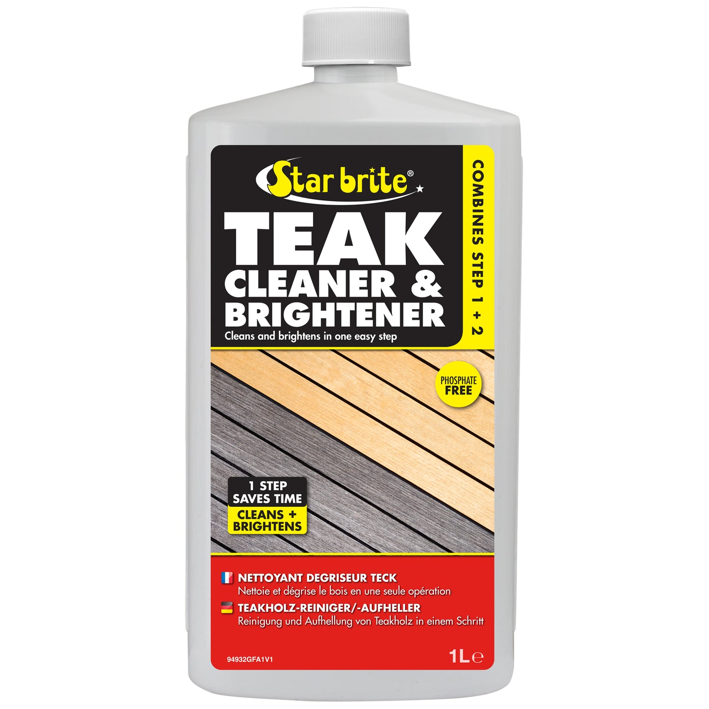 Teak Cleaner & Brightener - Restore & Enhance Wood Grain