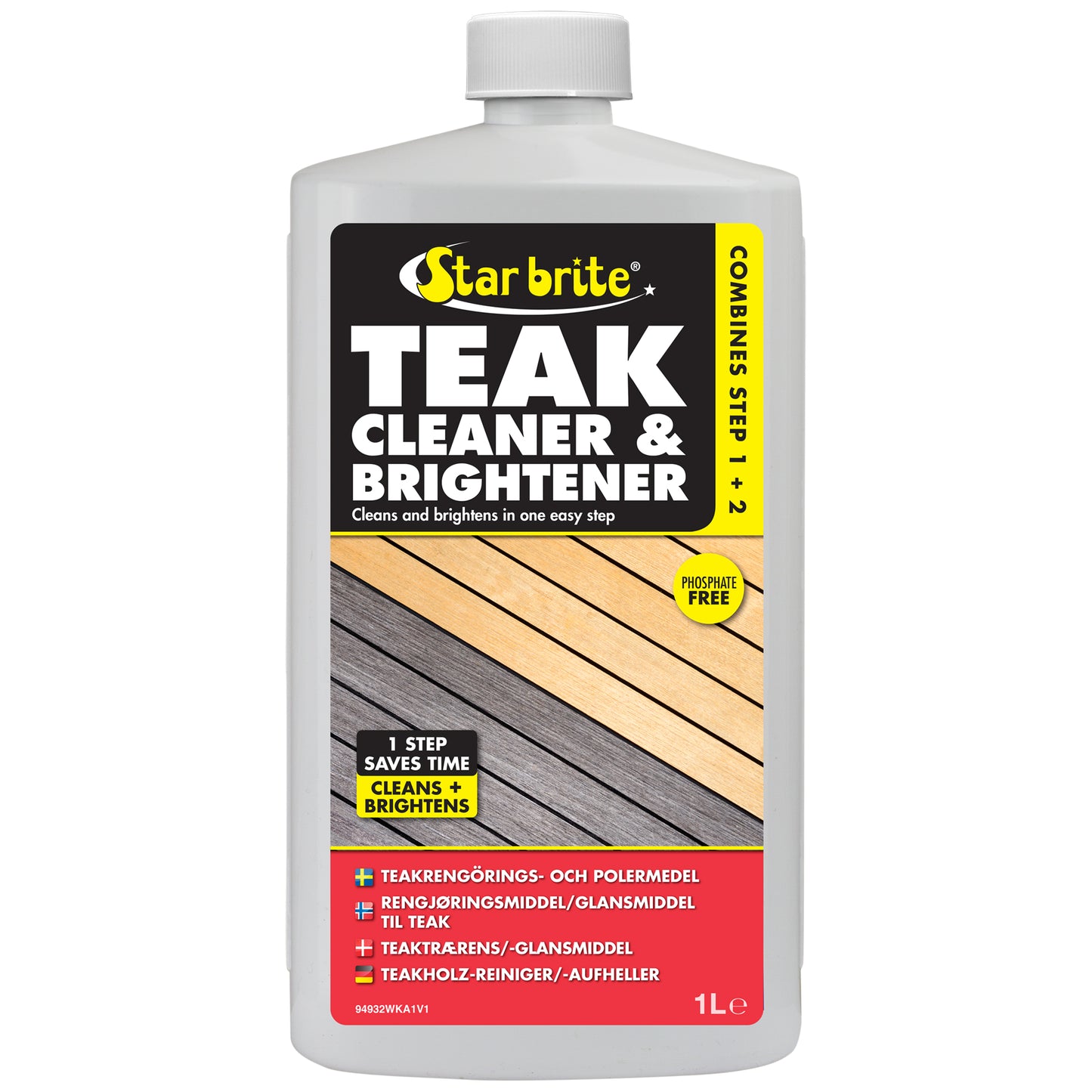 Teak Cleaner & Brightener - Restore & Enhance Wood Grain