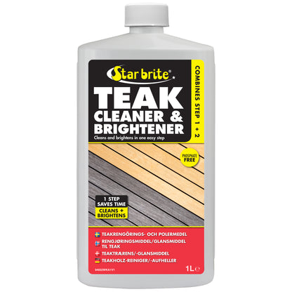 Teak Cleaner & Brightener - Restore & Enhance Wood Grain